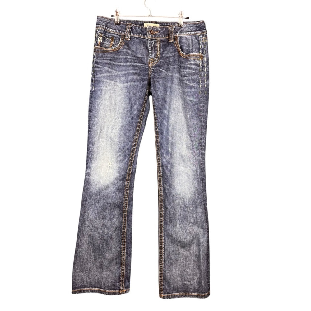 Mek Denim “Tyler” Low-rise Embellished Boot Cut Jeans – Women’s Sz 29x34 - Picture 2 of 16